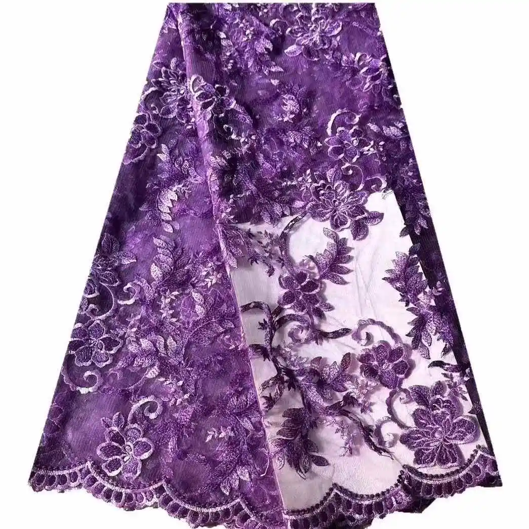 Fabryka Oferta Najnowsza Najlepsza Jakość Delikatna Bardzo Miękka Haftowana Siatka Tiulowa Koronka Materiał na Sukienkę Wieczorową na Imprezę U_GE1629