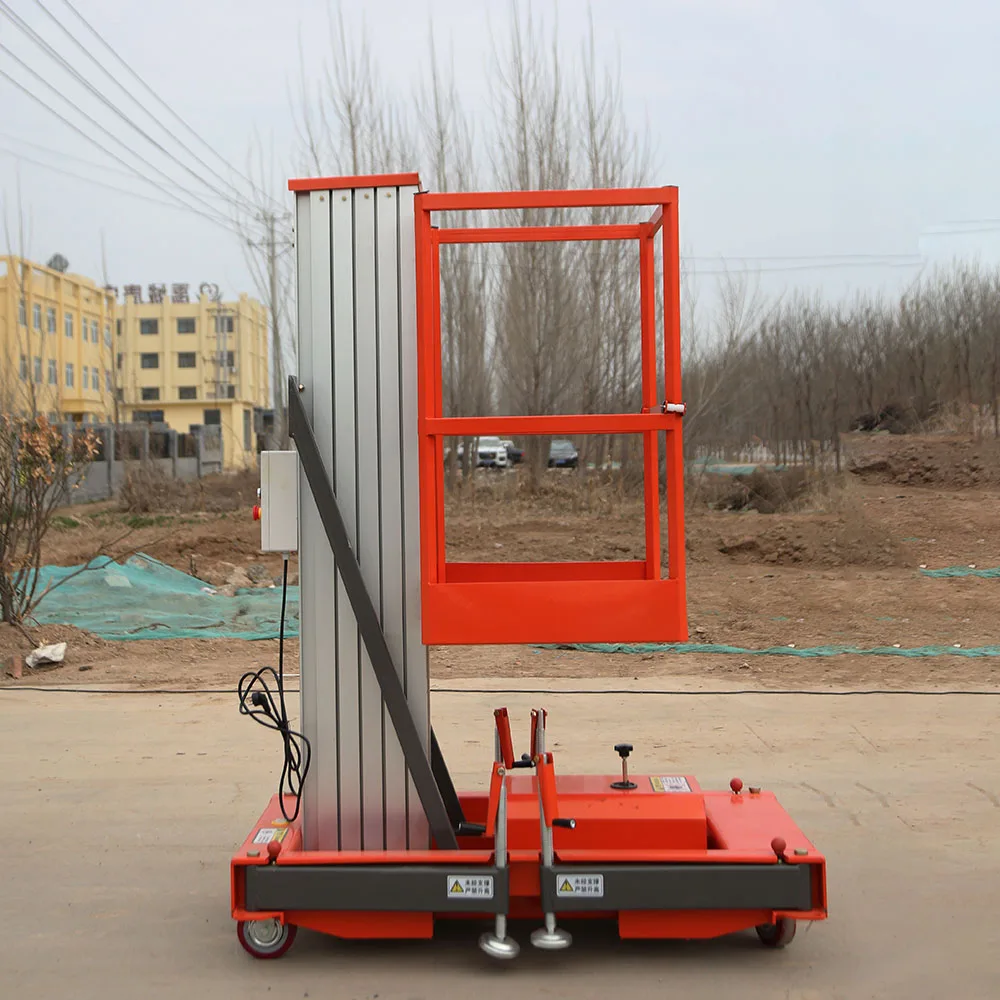 500kg 2-12m Small Mobile Electric Scaffold Aluminum Ladder Work Lift Tables 12 Meters Height