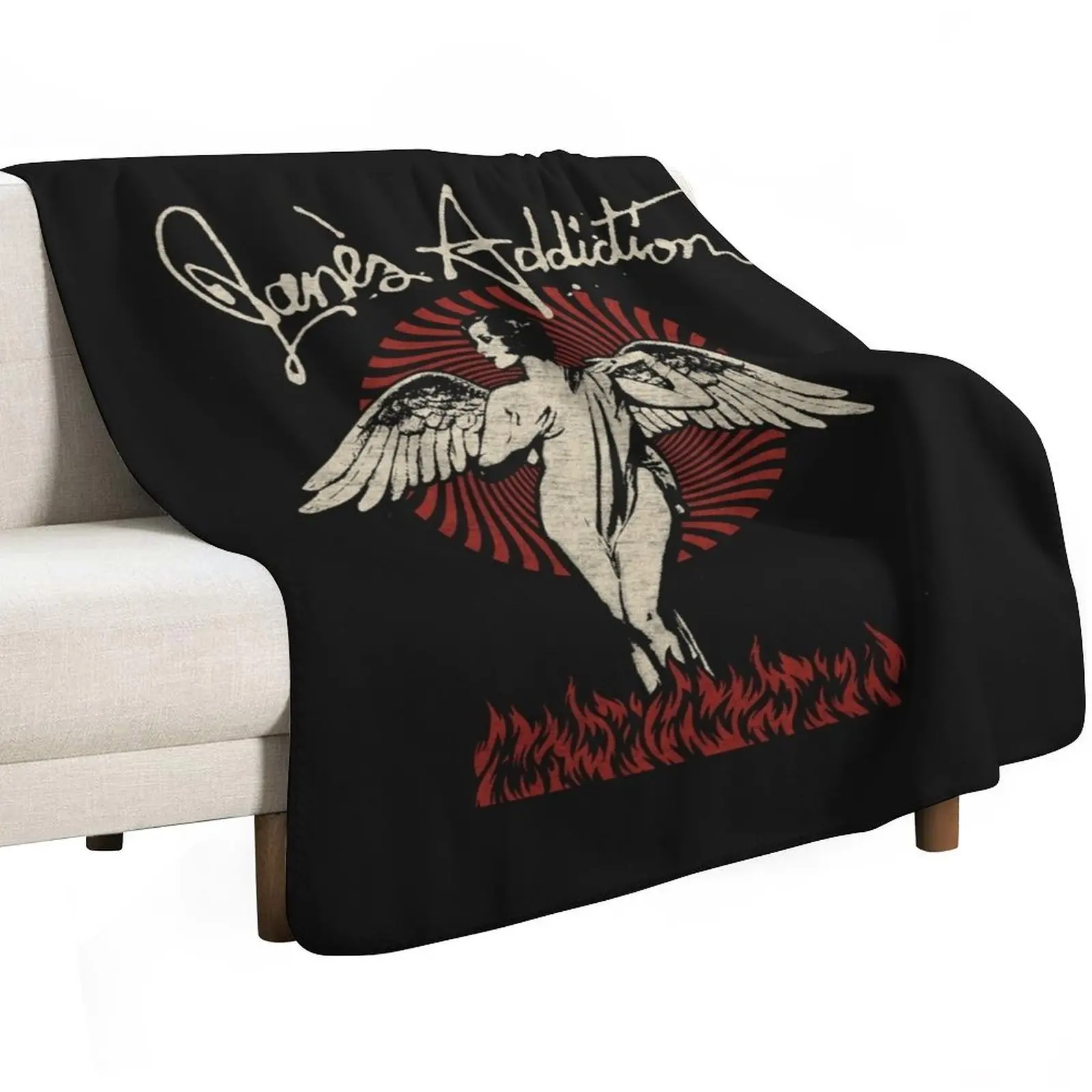 Janes Addiction Art Throw Blanket Loose Plaid heavy to sleep Single Retros for winter Blankets