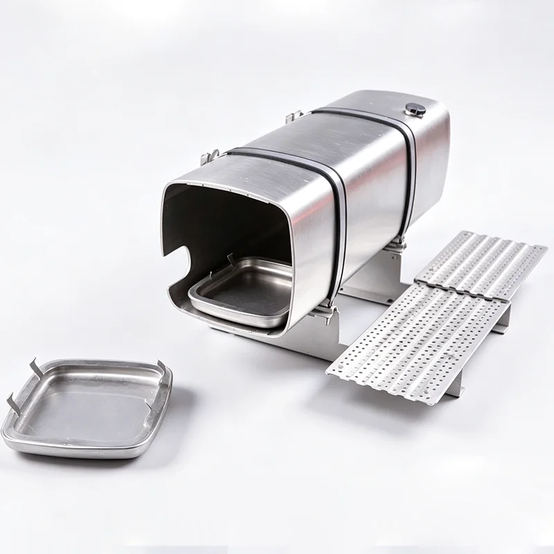 LXYRC Metal Simulation Metal Fuel Tank Pedal Platform for 1/14 Tamiya RC Truck for SCANIA 770S R620 VOLVO for ACTROS 3363 MAN