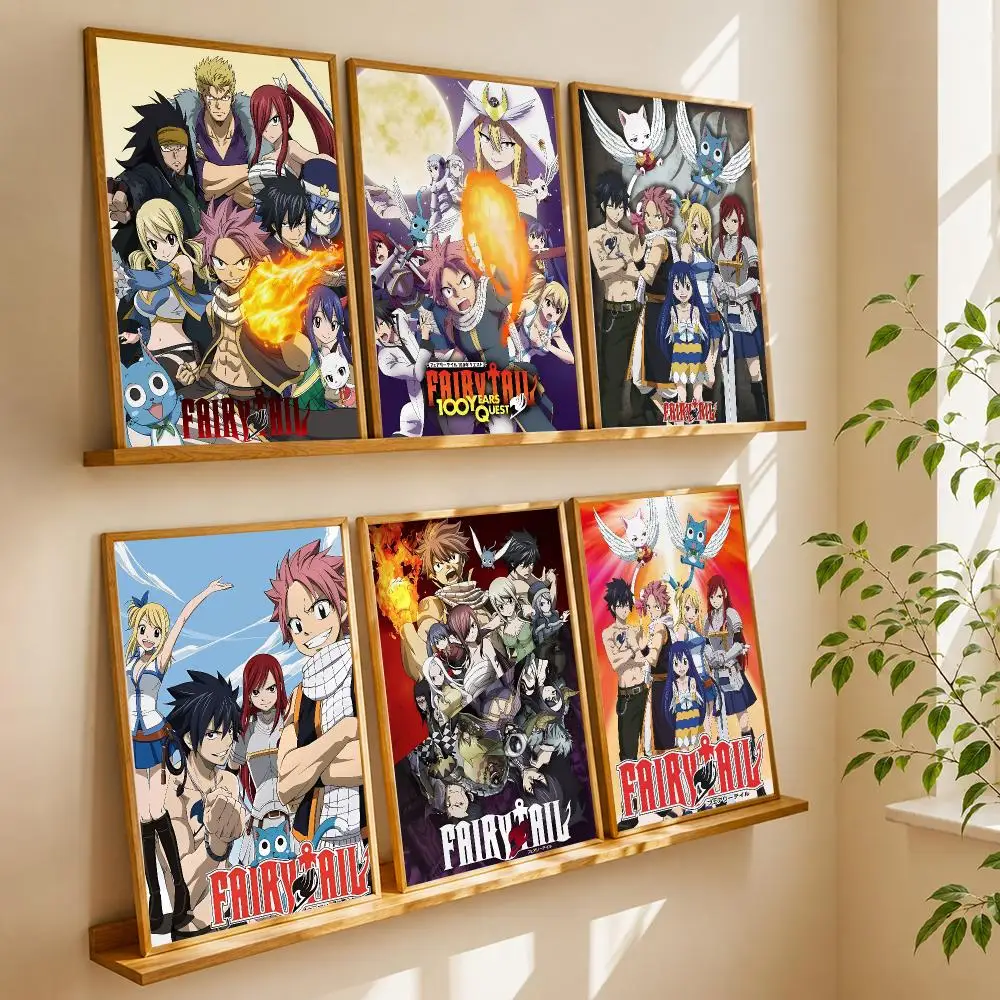 F-dairy Tail Anime Japan Poster HD Home Wall Stickers House Hallway Living Room Bedroom Bar Office Decor Art Prints