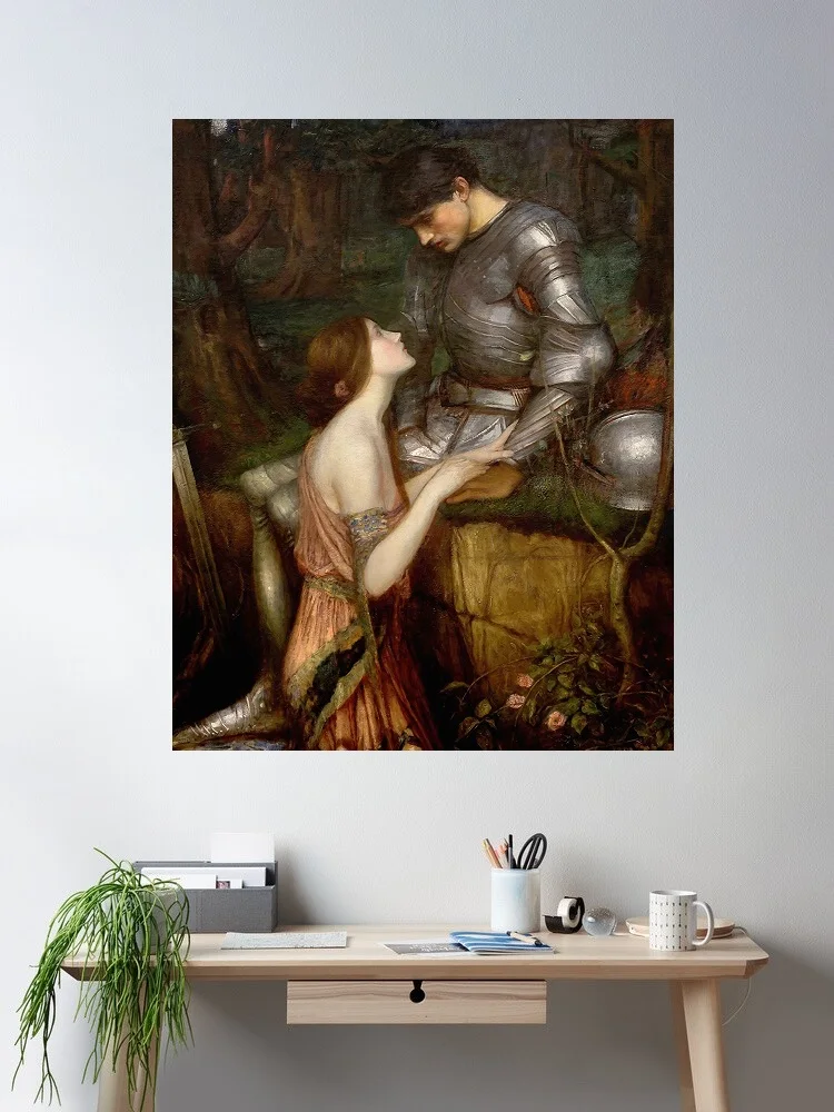 

John William Waterhouse Lamia Painting, Print Art Canvas Poster, For Living Room Decor Home Wall Picture
