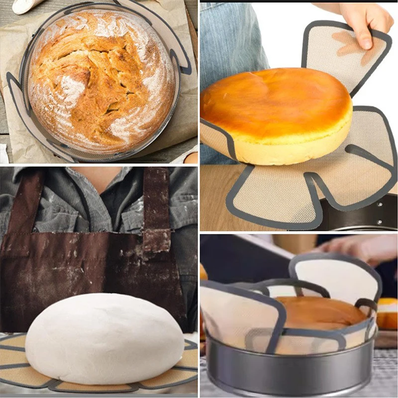 New【1Pc Silicone Baking Loaf Pan Mat Reusable Non-Stick Bread Mold Liner Lifters Accessories Easy Clean Kitchen Tools】