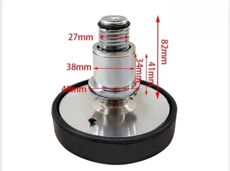 4PCs 38mm Car Lift Rubber Tray Heightening Feet Plus High Leg Pad Shaft Diameter