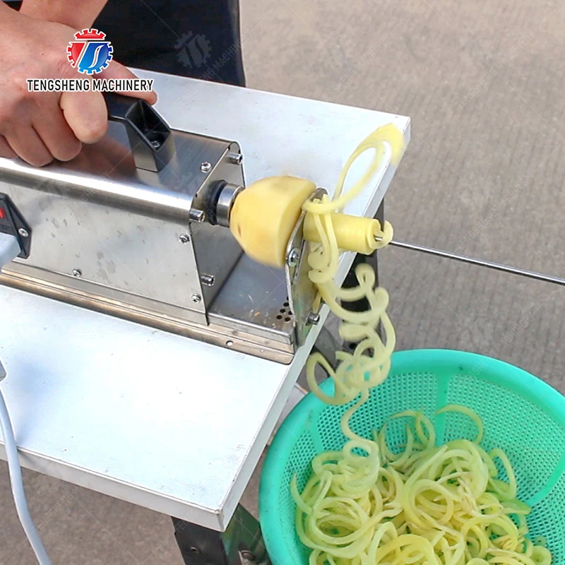 Nieuw ontwerp Potato Twister Spiraal Aardappelsnijder Frieten Twist Aardappelsnijmachine