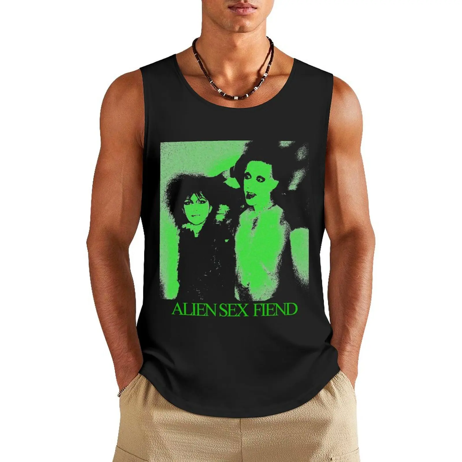 

Alien Sex Fiend - 'Smells Like... Transparency' Tank Top anime gym mens gym clothes T-shirt male t shirts