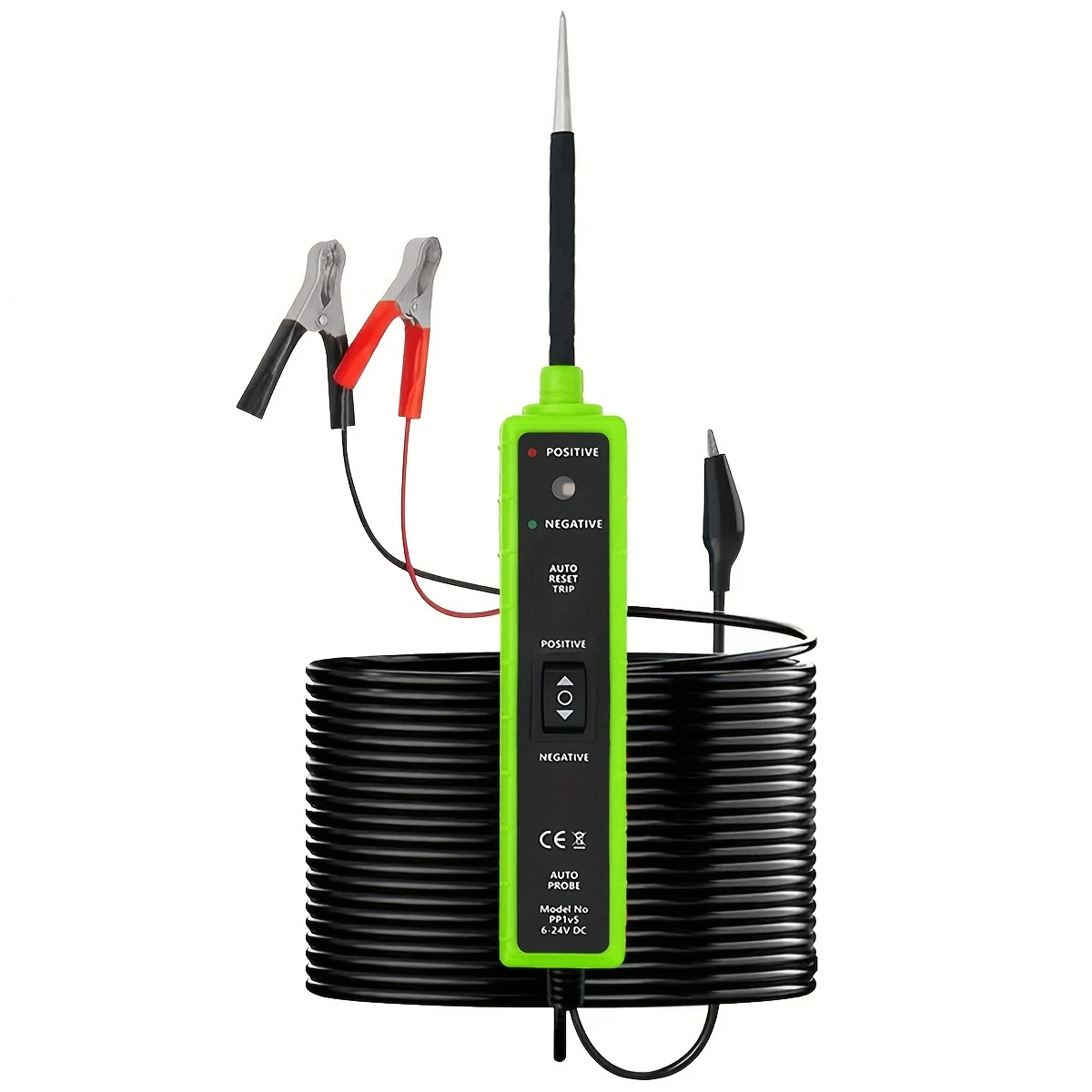 Digitale elektrische tester voor auto's, 6-24V auto-stroomcircuitsonde, multifunctioneel diagnosetool voor elektrisch systeem