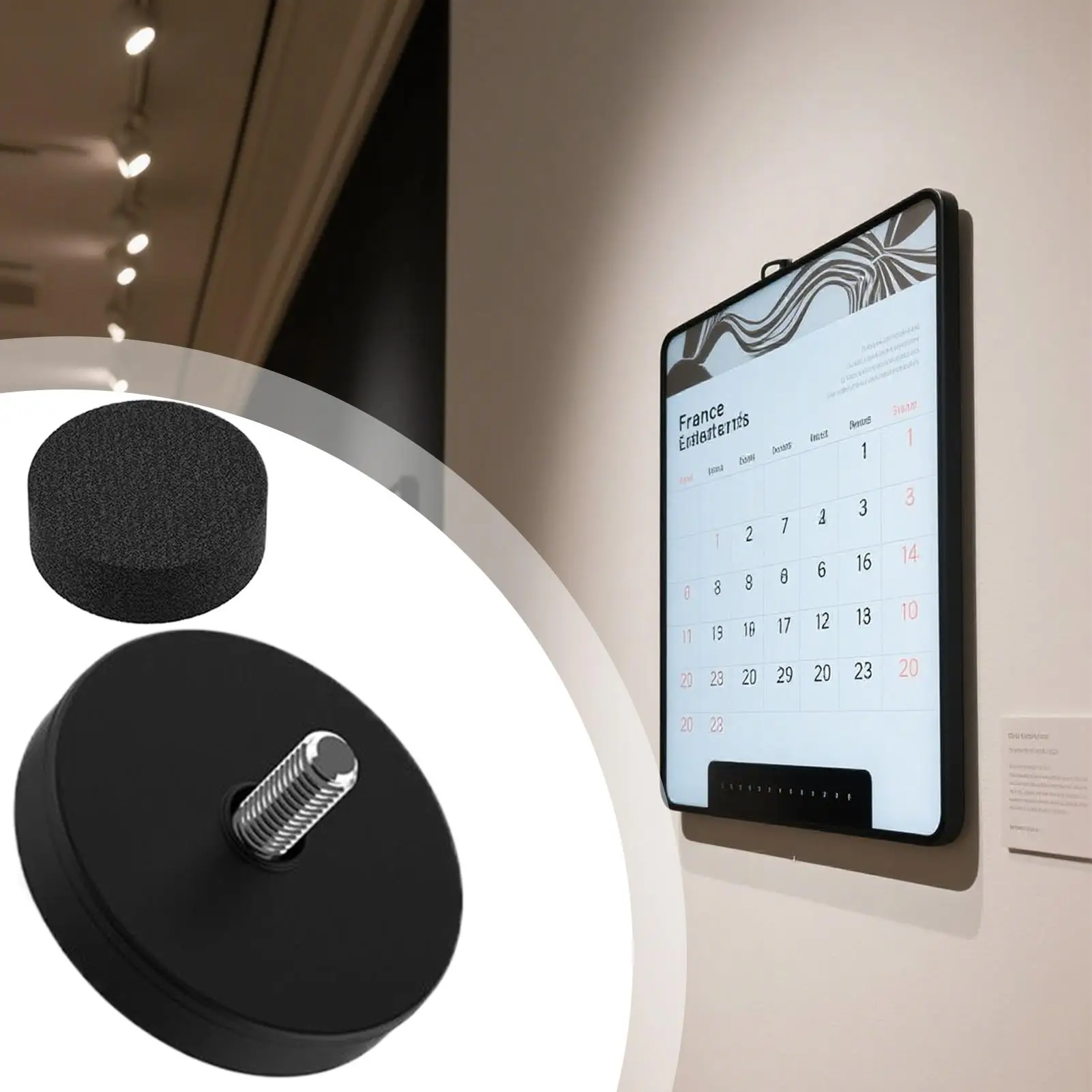 Календарь Магнитное крепление на холодильник Цифровой календарь Магнитная стойка на холодильник Стабильные аксессуары для дома Без перфорации