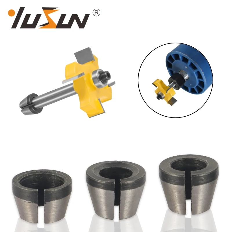 YUSUN Shaft Sleeve Router Bit Woodworking Milling Cutter For Wood Bit Face Mill Carbide Cutter End Mill