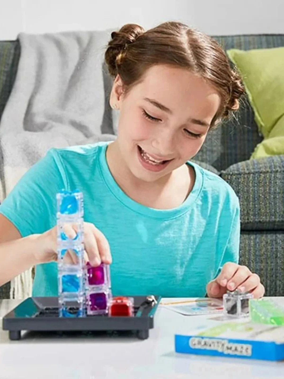 Labirynt Montori z kulkami, gra logiczna, zabawka STEM dla dzieci, zabawna zabawka Eonal, labirynt z puzzlami.