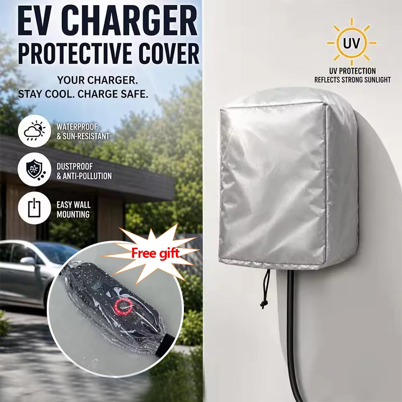 Charger Station Cover Protector Electric Vehicle Charger Rain Cover Weatherproof EV Charger Cover for Most Car Charger Stations