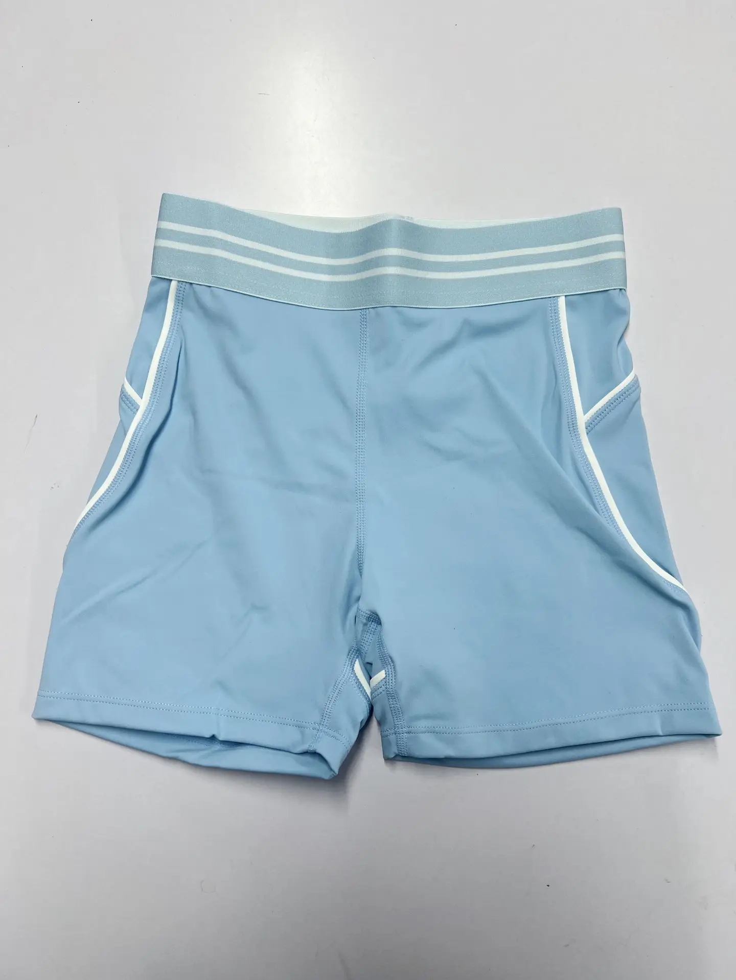 Damesondergoedlijn Contrastkleur Nude Shorts Set Beauty Back Pullover Strakke sportkleding Dames Gym Sport Fitnesskleding