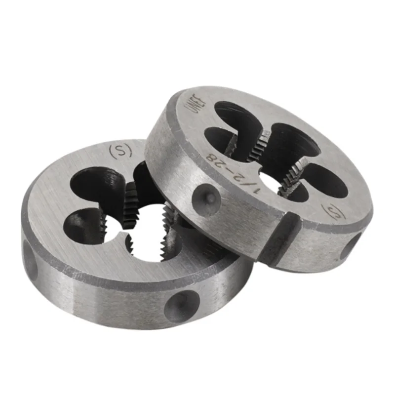 1pcs UNC UNF UNS UN Right Hand American Die HSS Hand  4-40 8-32 5/16 1/8 3/8 7/16 1/2 5/8 1/4 3/4 -16/18 /20/24 /28 Thread Tools