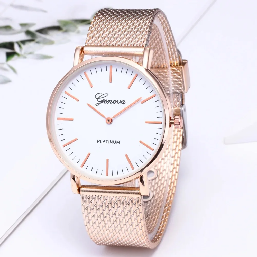 

Luxury Quartz Wristwatches Women Round Dial Watch Ladies Quartz Simple Watches Clock Часы Женские Наручные Montre Femme Relógio