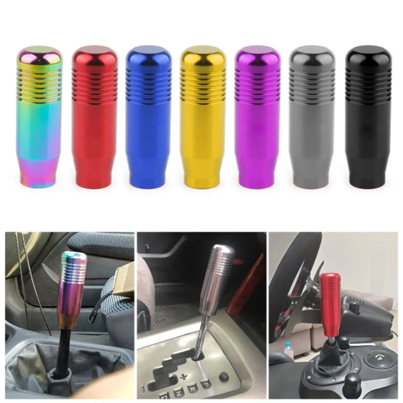 Gear Shift Knobs Universal Aluminum Alloy Weighted Shifter Knobs Metal Gear Lever Stick Handle Fit Most Automatic Vehicle