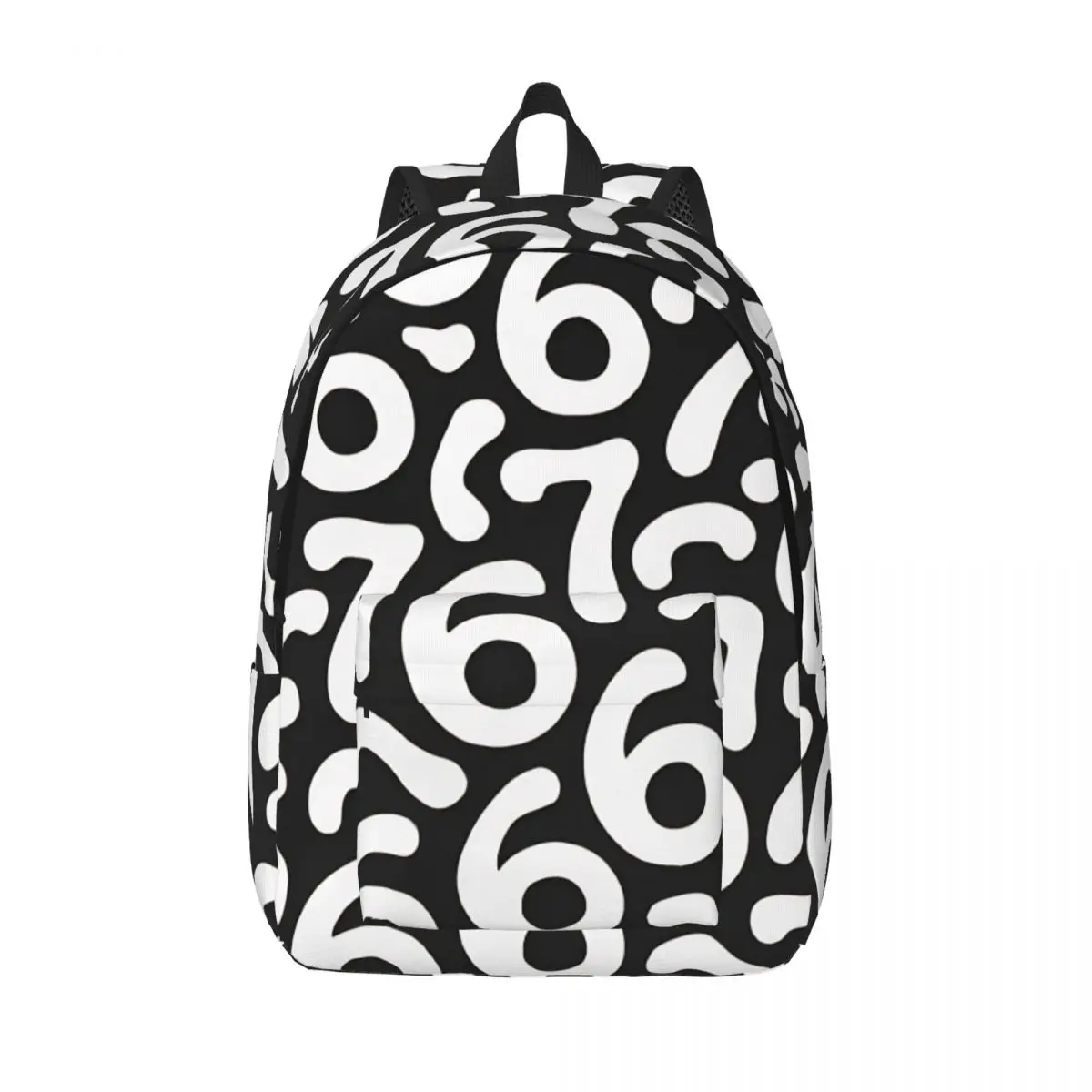 

Черно-белый рюкзак с мемами Six Seven 67, сумки для книг для школьников начальной школы, рюкзак для мальчиков и девочек, детский рюкзак для путешествий