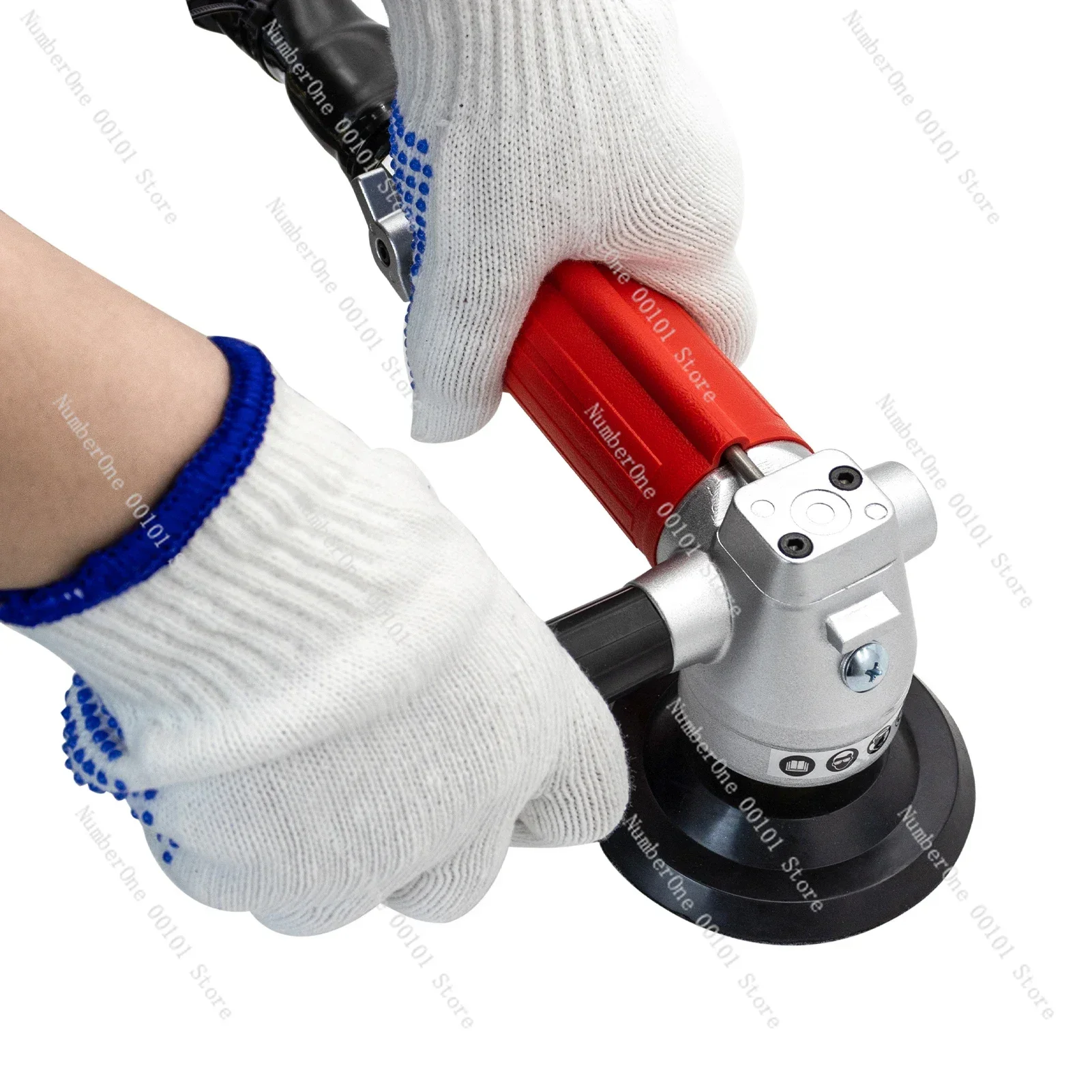 Professional Pneumatic Sander with Vacuum System Industrial Air Polisher for Dust Free Surface Finishing