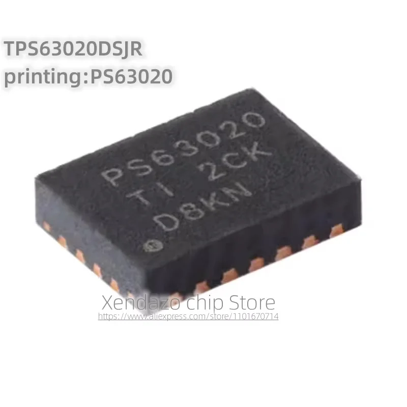 10pcs/lot TPS63020DSJR printing PS63020 VSON-14 package Original genuine High efficiency buck/boost converter chip