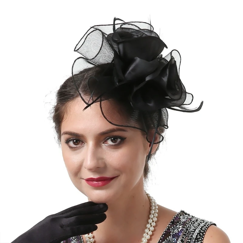 Vintage Blumen Fascinator TeaParty Fascinator Haarspange Maskeraden Kopfbedeckung