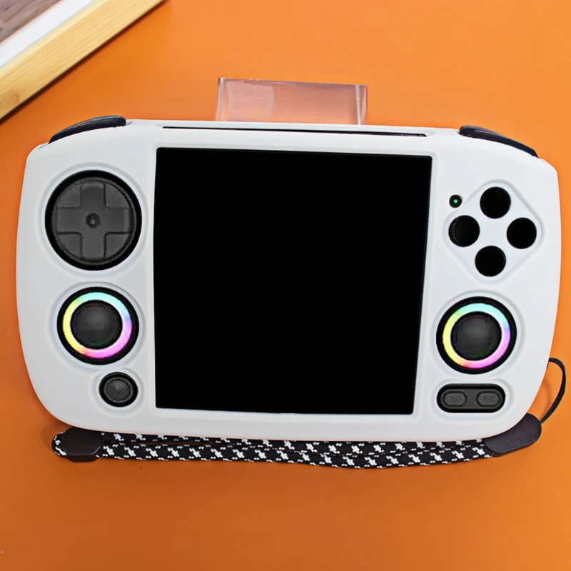 غطاء حماية للوحة الألعاب لجهاز RG CubeXX Gamepad غطاء مقاوم للغبار وغطاء من السيليكون مع حبل قصير