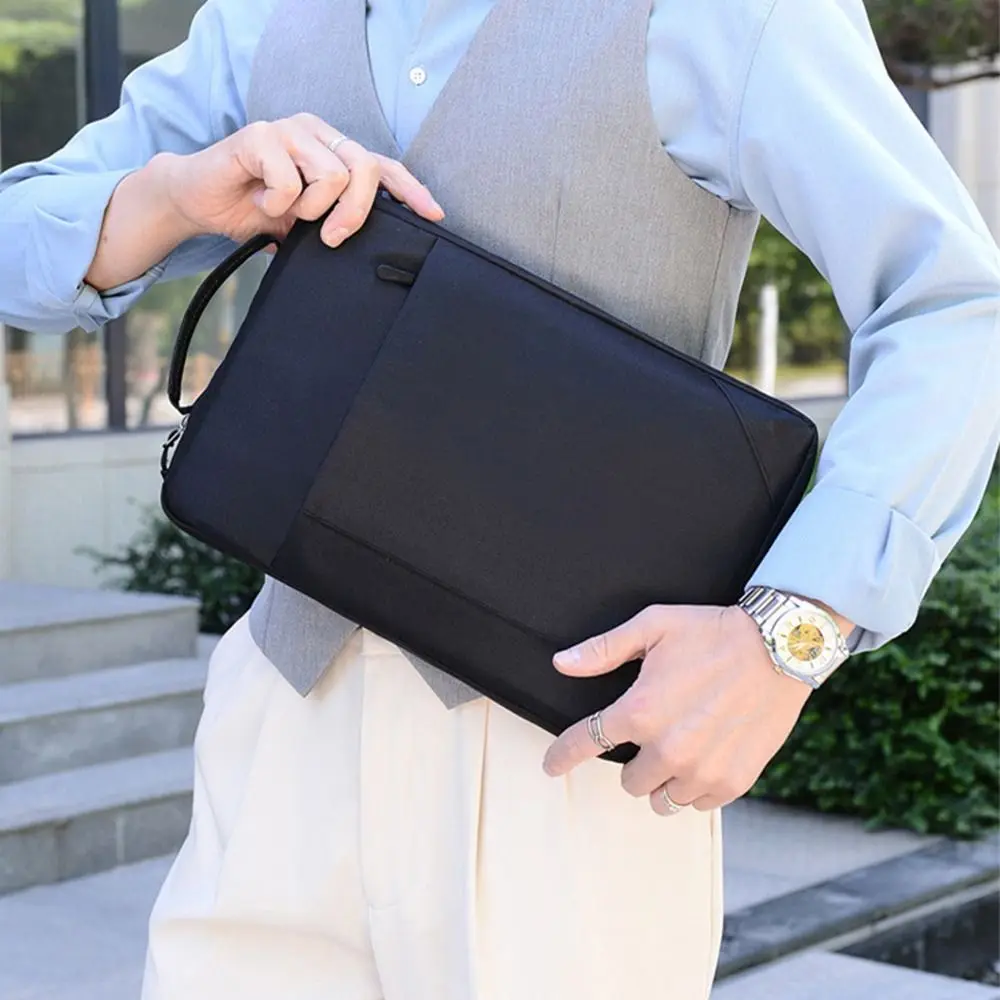 Handbag OX Cloth Multiple Compartments Office Document Pouch Laptop Protective Bag Men Briefcases Business Laptop Package