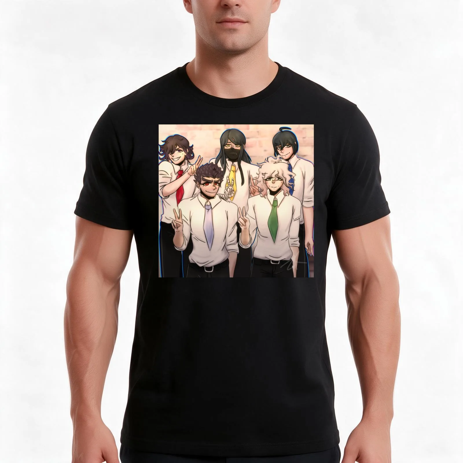 Dangan Tally Hall Gang T-Shirt, Summer Casual Cotton Tee, Oversized Streetwear Tops, Vintage Graphic Print, Unisex Men Women