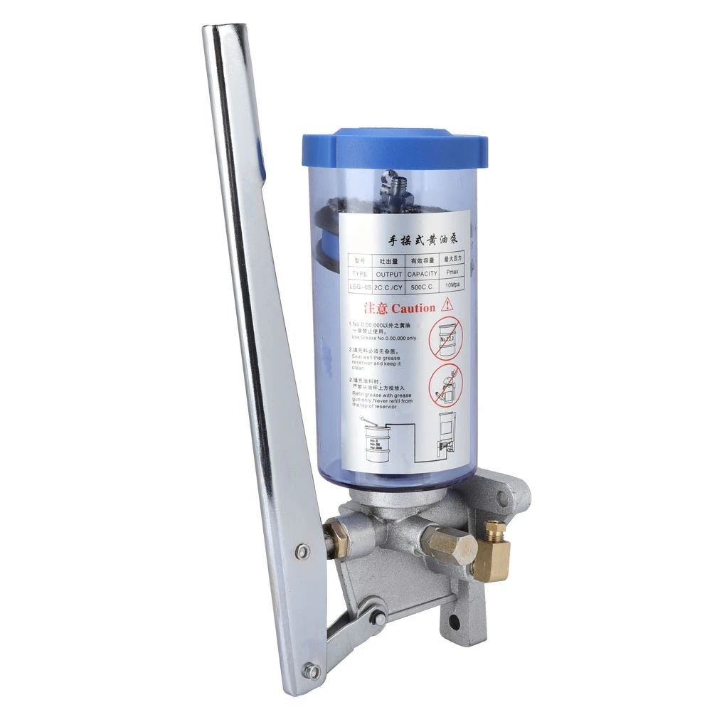 LSG-05 Manual Lubricating Pump Hand Operated Grease Lubricator 6mm Outlet/500CC