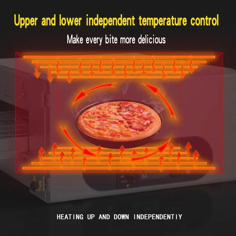 8.5KW 18 Inch Intelligent commercial pizza oven crawler pizza oven electric baking hamburger bread oven oven food processor