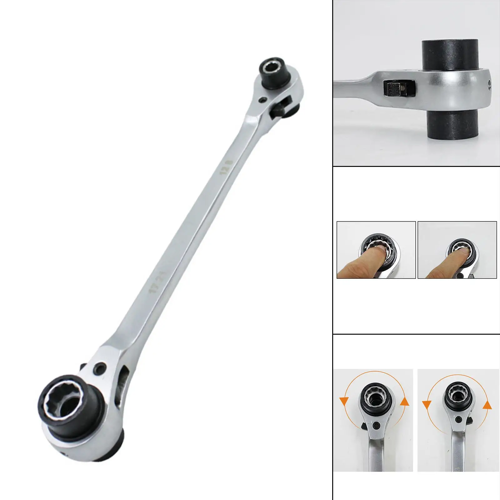 Doppelkopf-Ratschenschlüssel, 72 Ratschenringe, Handwerkzeuge