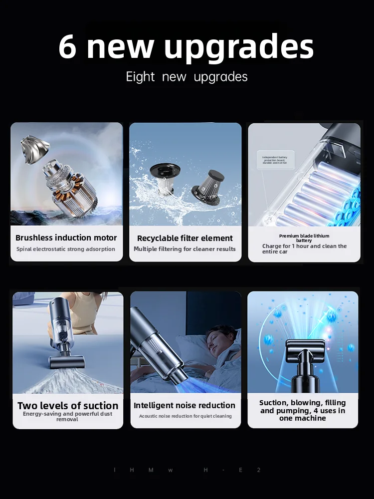 USB Mini Vacuum Cleaner Keyboard Computer Dust Blower 2 in 1 Strong Suction High Pressure Air Duster for PC Laptop