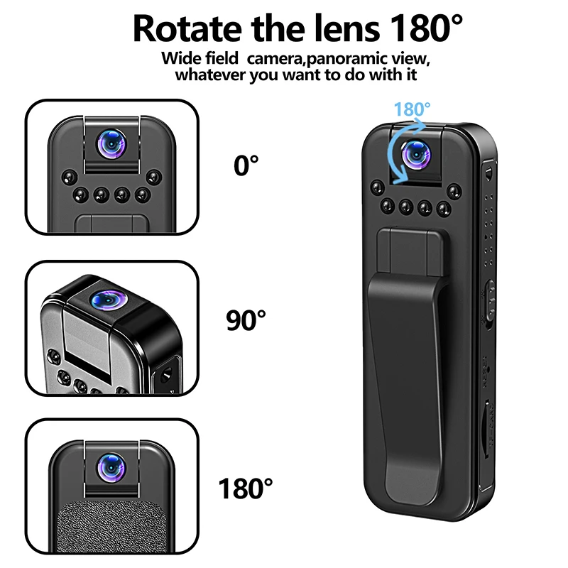 Wlth Wifi 1080P Mini Camera Portable Small Digital Video Recorder Police BodyCam Infrared Night Vision Miniature Camcorder 2024