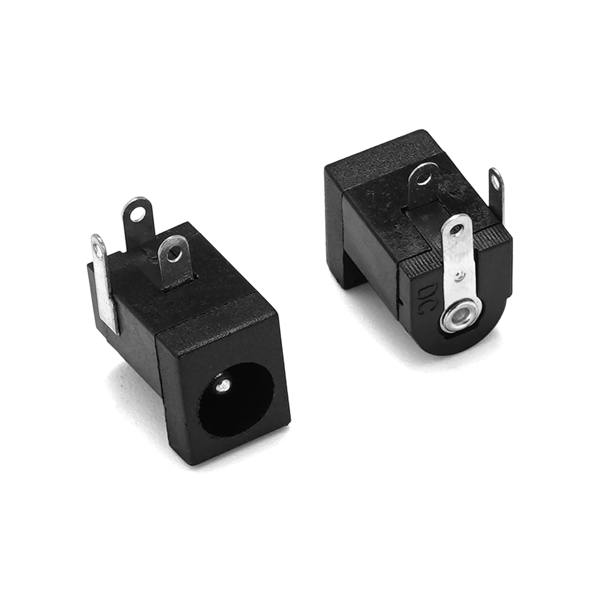 10pcs 12V DC Power Jack Socket Terminal 5.5mm 2.1mm Female Panel Mount Barrel Connector Plug Adapter For DIY Projects Connector