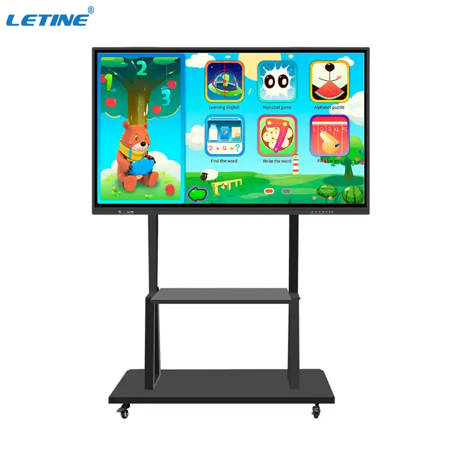

Hot Products 55 65 75 85 86 98Inch Smart Interactive Whiteboard Wall Mounted Floor Bracket Advertise Player
