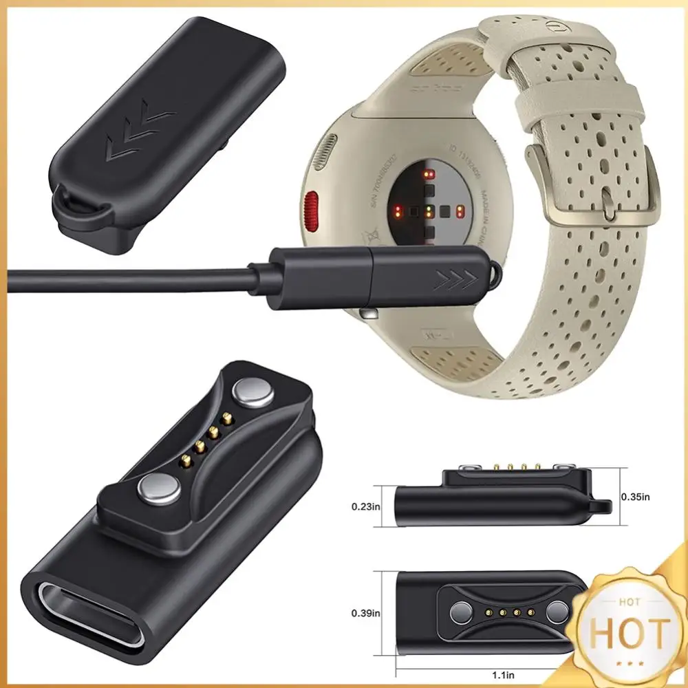 

USB C Magnetic Charger Adapter Charging Cable Power Converter for Polar Pacer /Pacer Pro for Ignite 3/Vantage V3