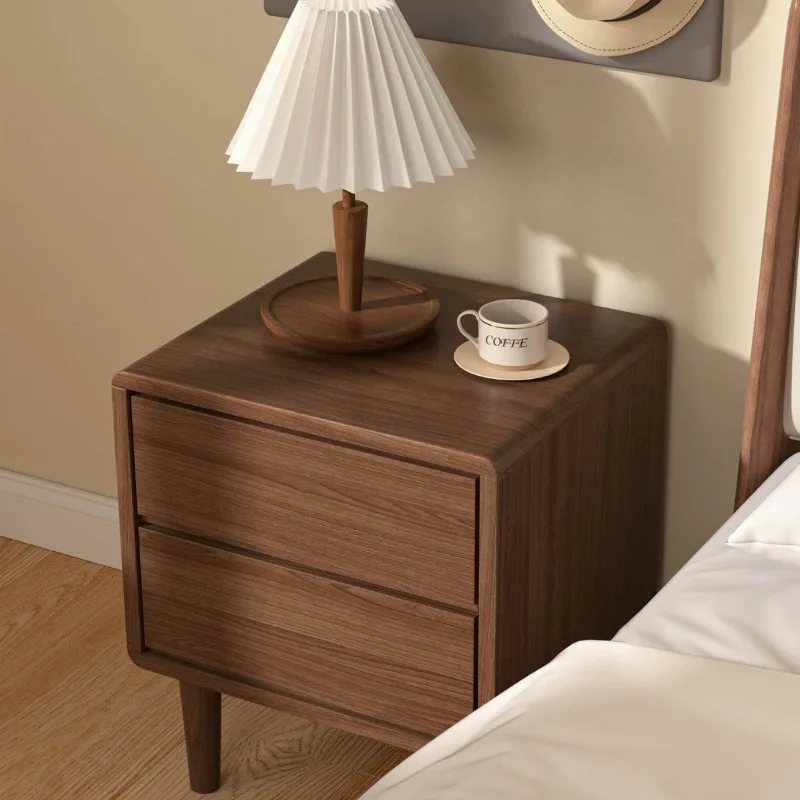 For Solid Wood Bedside Table Simple Household Small Bedroom Bedside Storage Cabinet