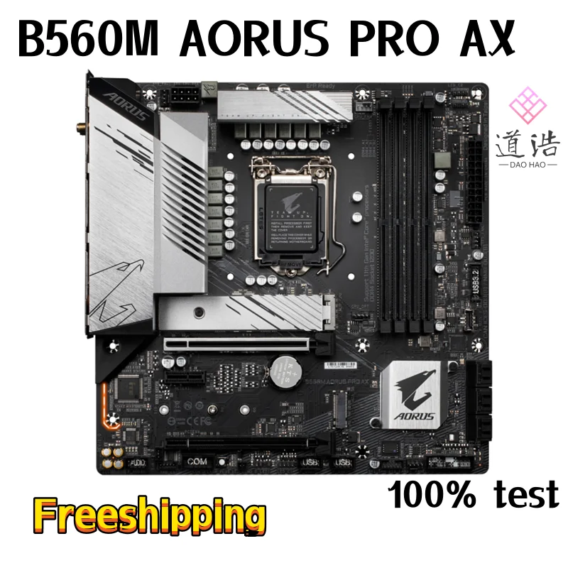 For B560M AORUS PRO AX Mtherboard 128GB M.2 HDMI DP LGA 1200 DDR4 Micro ATX B560 Mainboard 100% Tested Fully WorkMA