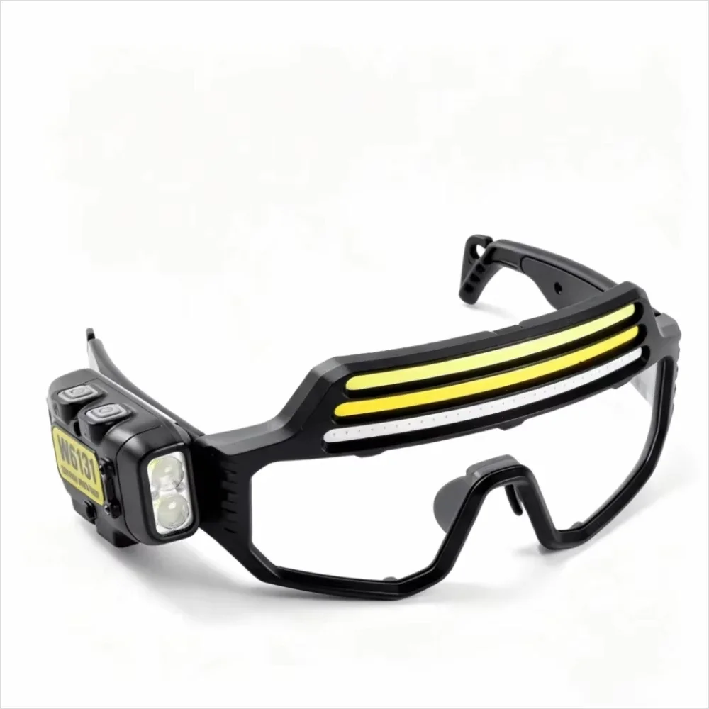 New glasses light High power Headlamp Long lasting Lithium Battery portable Outdoor Cycling Silicone Sensor Glasses Light view 6
