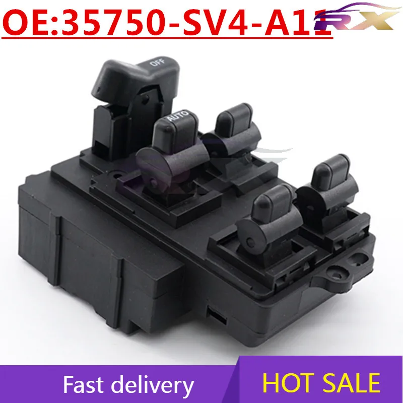 

OEM:35750-SV4-A11 Power Window Master Control Switch For 1994-1997 Honda Accord
