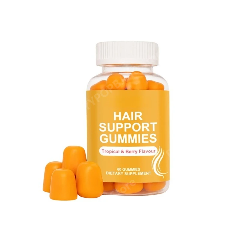 Hair Support Gummies with Biotin Zinc Collagen Vitamin C Daily Nutritional Supplement for Hair Health 60 Gummies