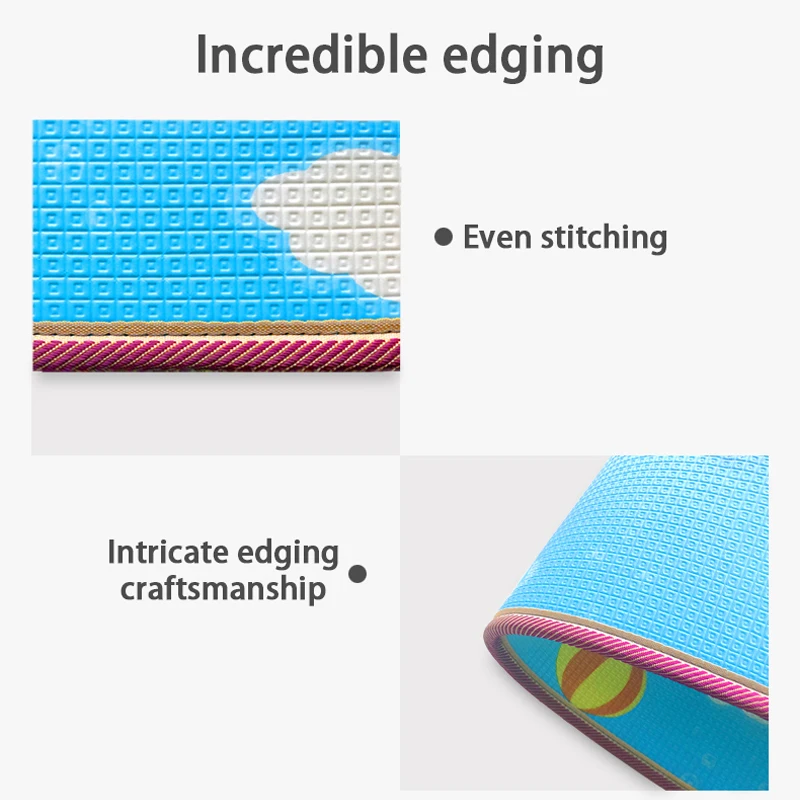 XPE Tappetino da gioco per bambini Non tossico Inodore 200x150 cm Tappetino in schiuma Rivestimento antiscivolo Tappeto di sicurezza reversibile su entrambi i lati per bambini di grandi dimensioni