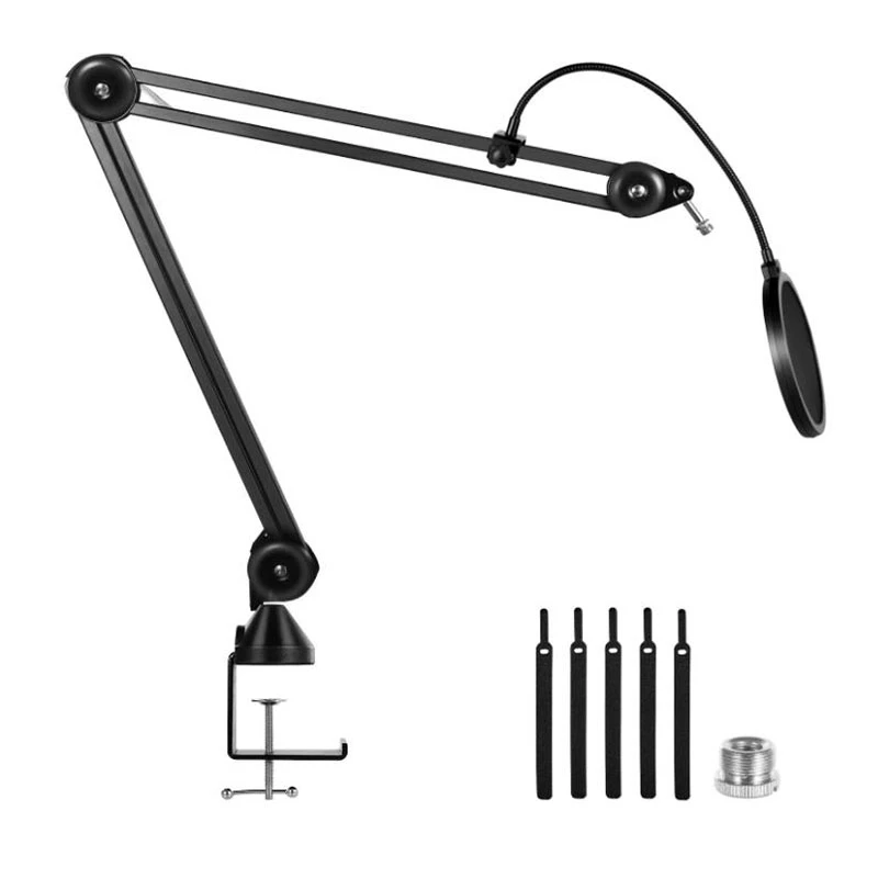 Rotation Installation Studio Microphone Arm With Suspension Scissors Bracket,For Blue Snowball & Blue Nano,Etc