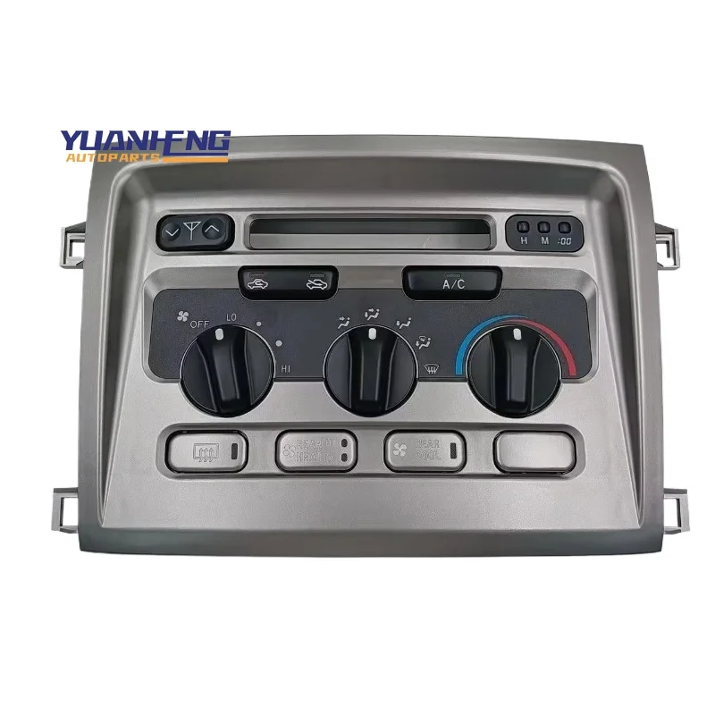 

55900-60850 Автомобильные аксессуары, украшение интерьера, панель управления переменным током серебристого цвета для Toyota LC100 1998-2007 гг.