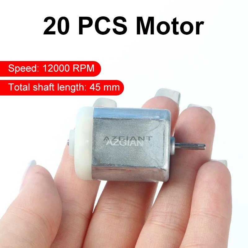 

20PCS FC280 DC Motor 12000RPM 45mm DIY Repair Engine For Car Replacement Power OEM Accesseries Forward Rotation Toy High Quality