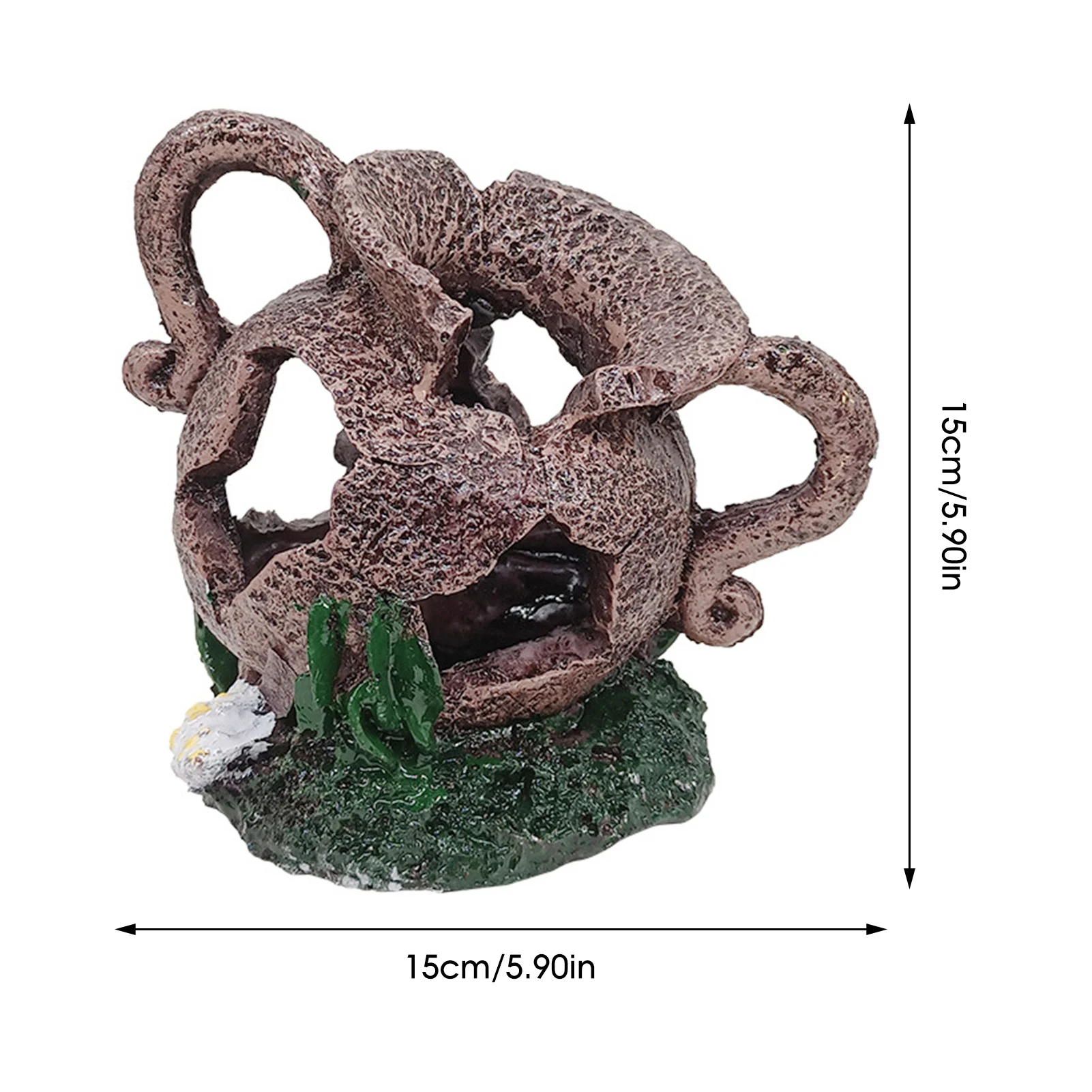 Aquarium Künstliche Brücke Harz Landschaft Dekoration Brücke Aquarium Ausrüstung Zubehör Ornament Höhle Aquatische Haustier Fisch