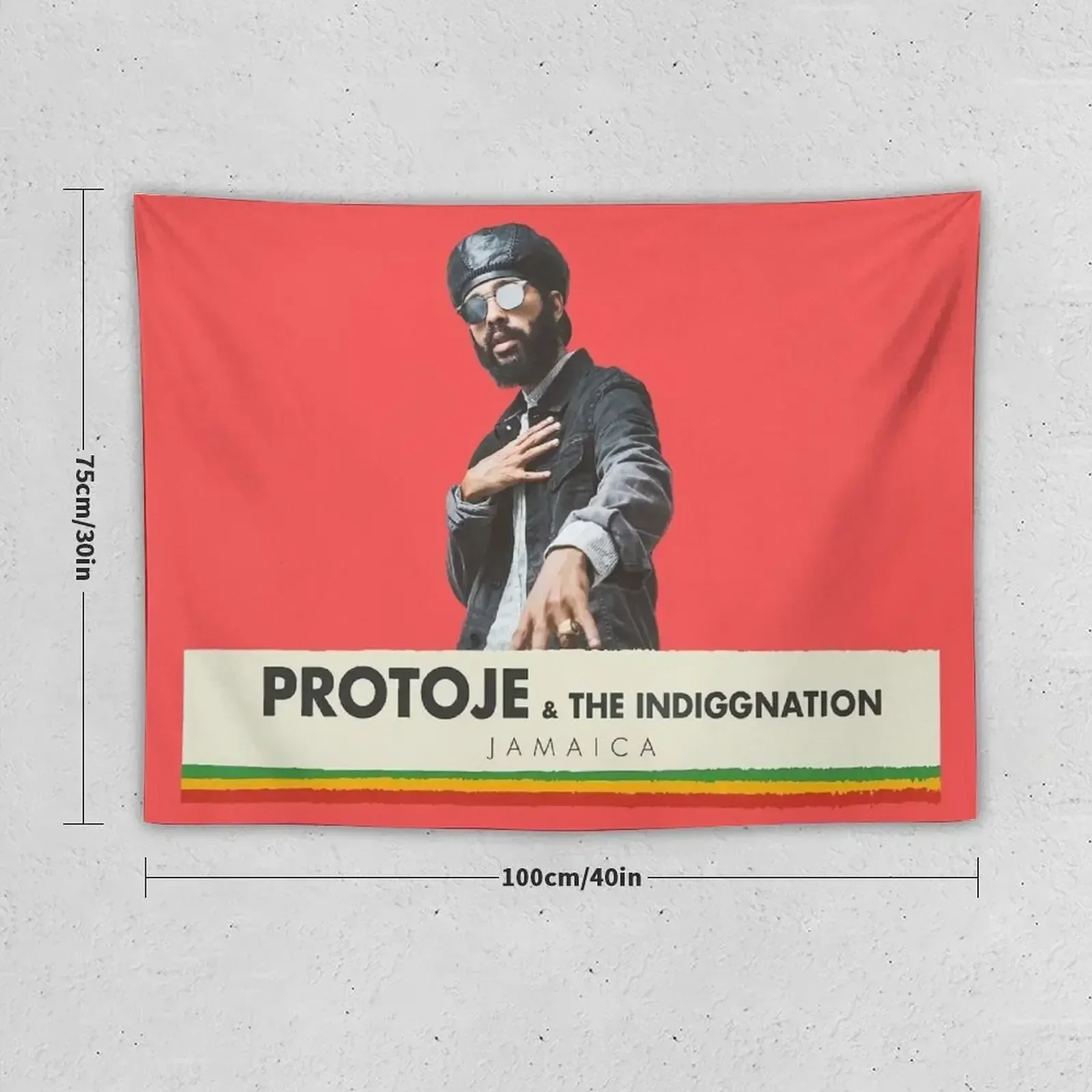 Protoje And The Indiggnation Jamaican Subculture Singer Tapestry Japanese Room Decor Carpet Wall Tapestry