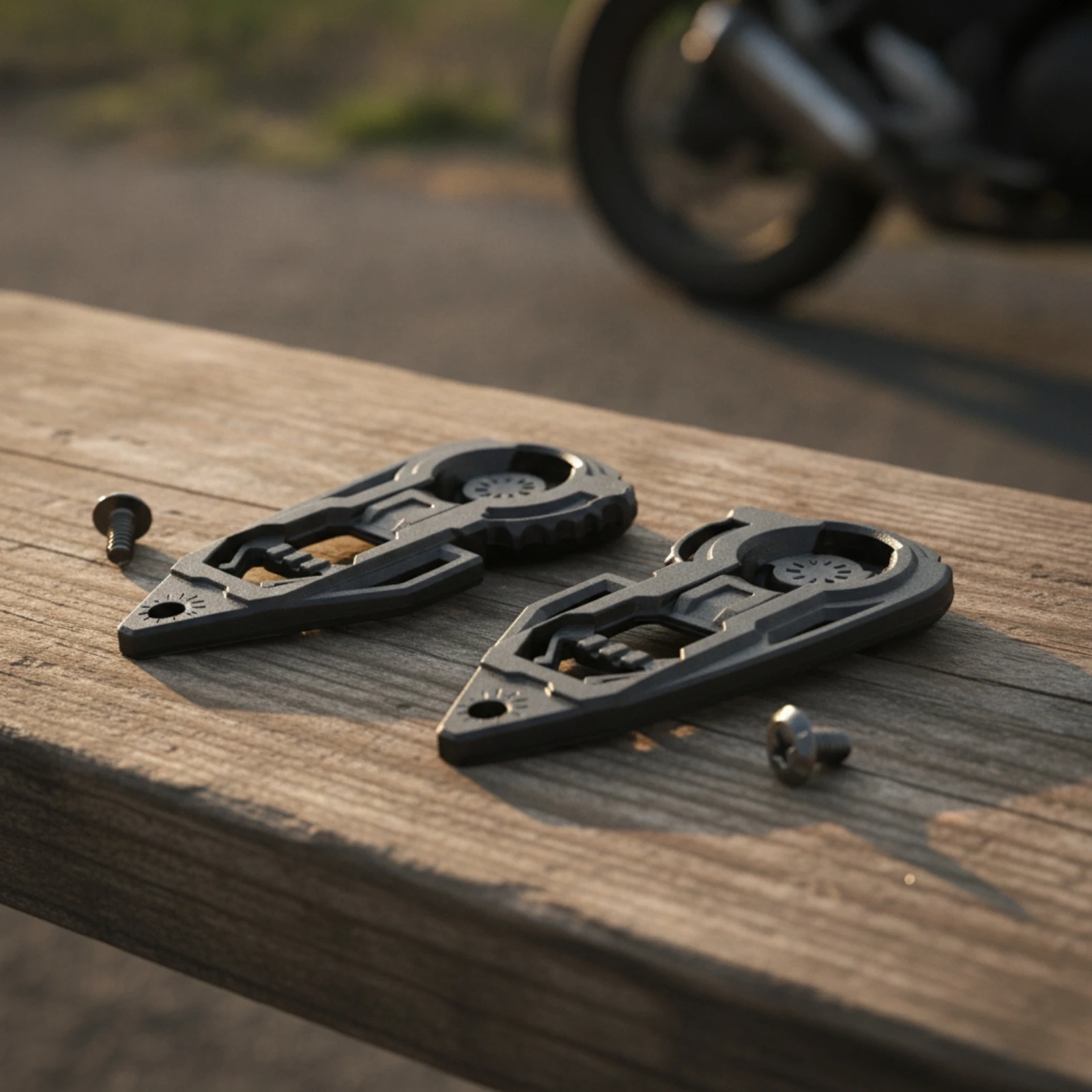 Motorbike Helmet Visor Base Plate High Quality Visor Base Plate with Screws Hardware Sturdy Molded for Motorcyclists