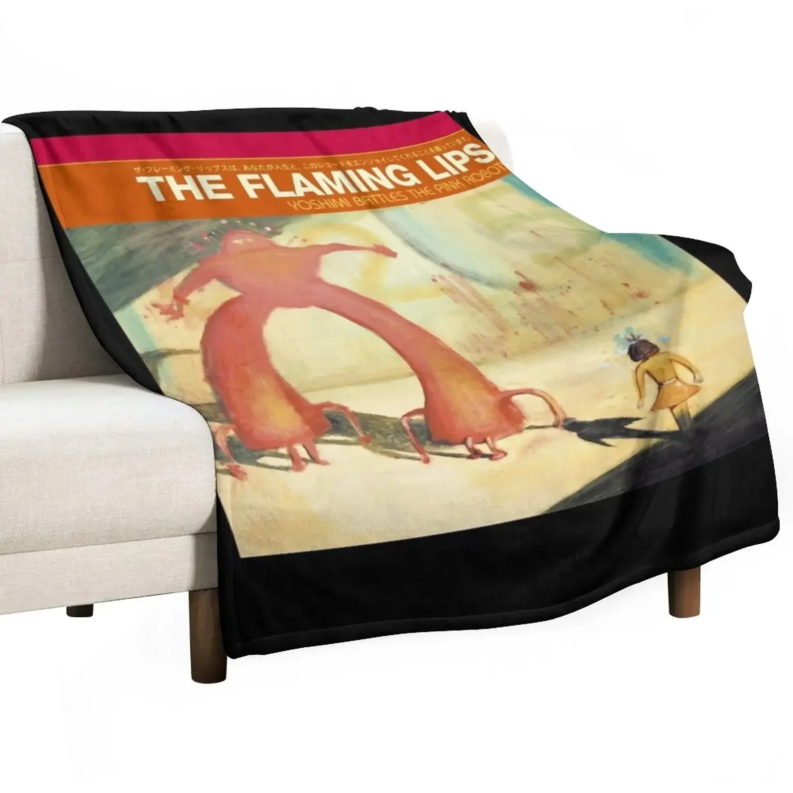 Flaming Lips - Yoshimi Battles the Pink Robots Throw Blanket Luxury St Winter beds Heavy Blankets