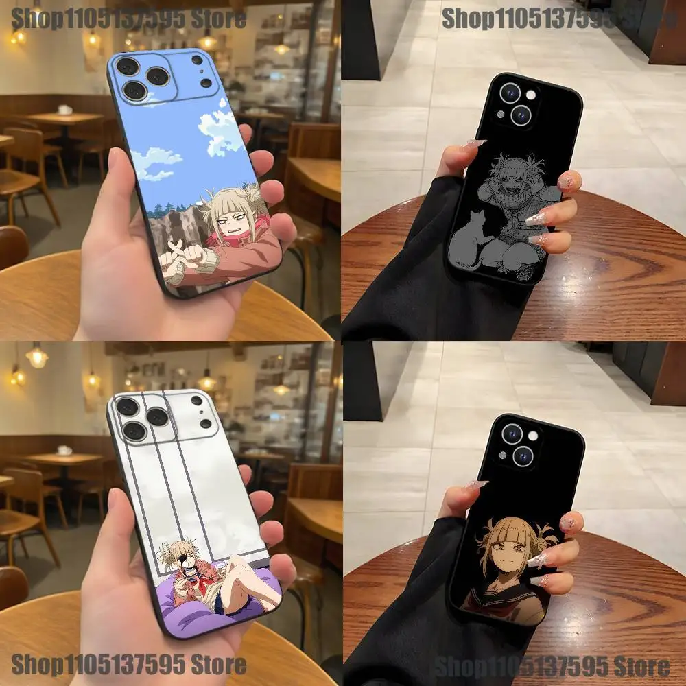 

Anime Toga Himiko Phone Case For iPhone 17,16,15,14,13,12,11,Pro,XS,Max,XR,Plus,E,SE4,Mini Black Soft Cover