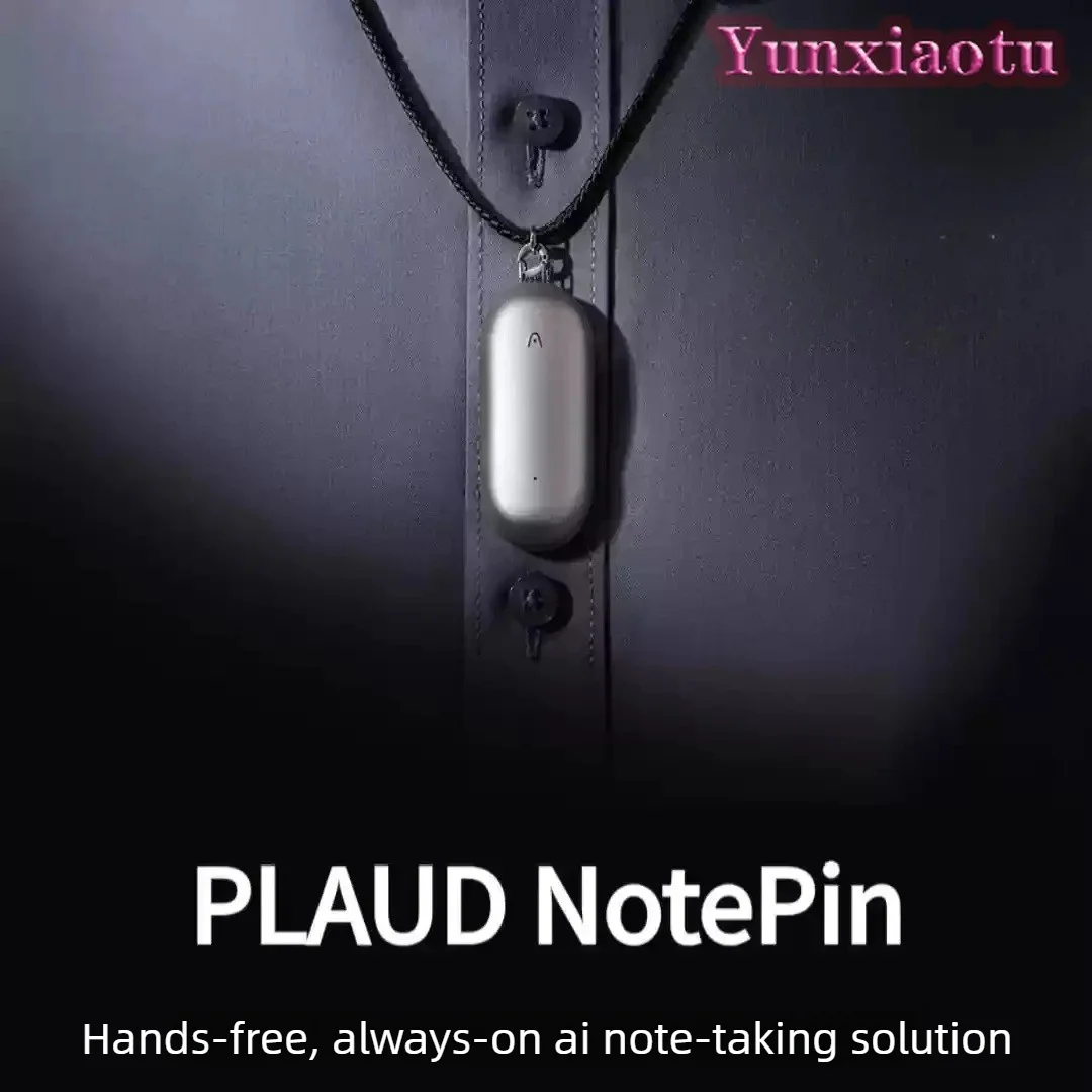 NotePin AI Voice Recorder with Transcription 64GB for Meetings Notes 112 Languages Wearable Device