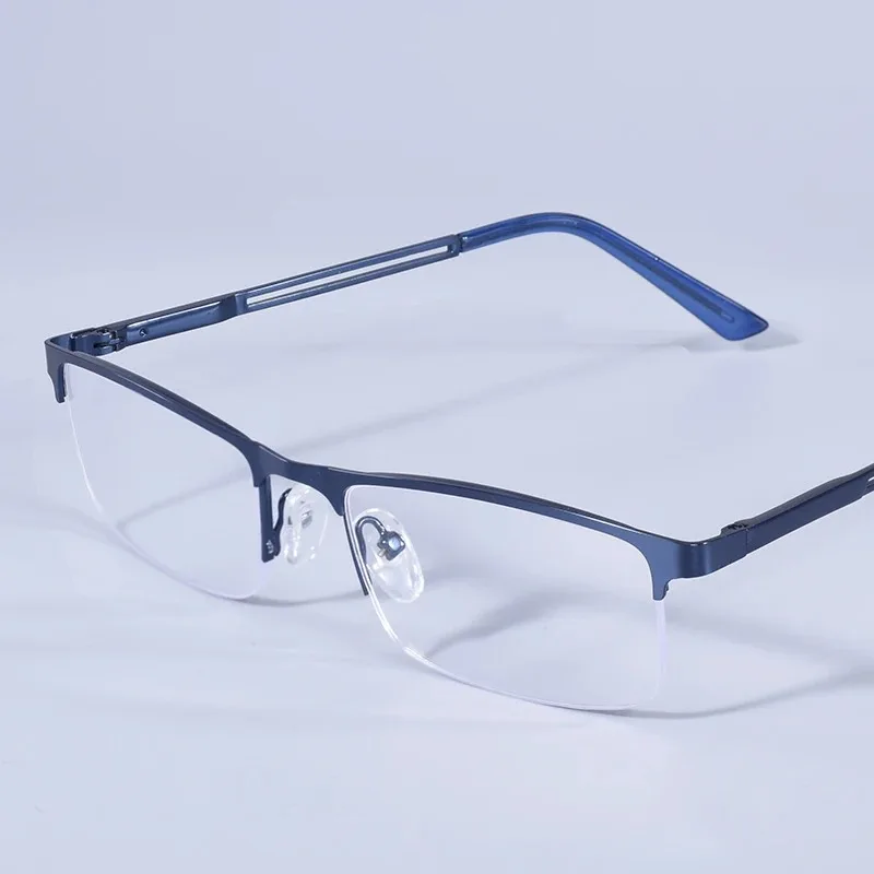Leichte Halbrahmen-Lesebrille mit Blaulichtfilter für Altersweitsichtigkeit, Dioptrien +1,0+1,25+1,5+1,75+2,0+2,25+2,5+2,75+3,0+4,0 – Detail 3